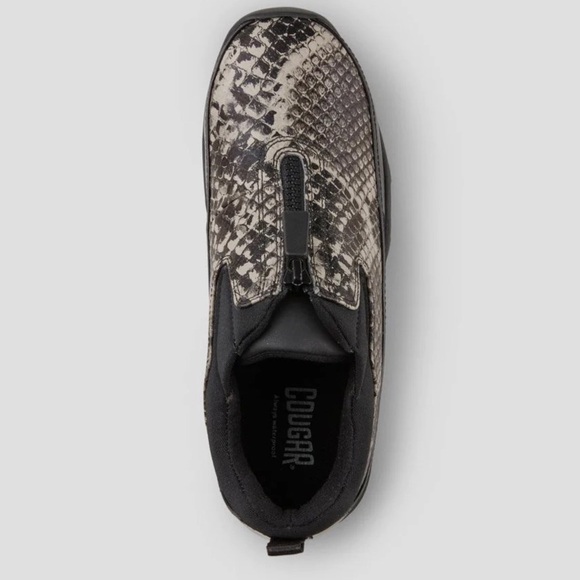 NEW Cougar Howdoo Patent Rain Zip Up Shoe Sneaker in Reptile Snake Patent Print - Picture 5 of 6